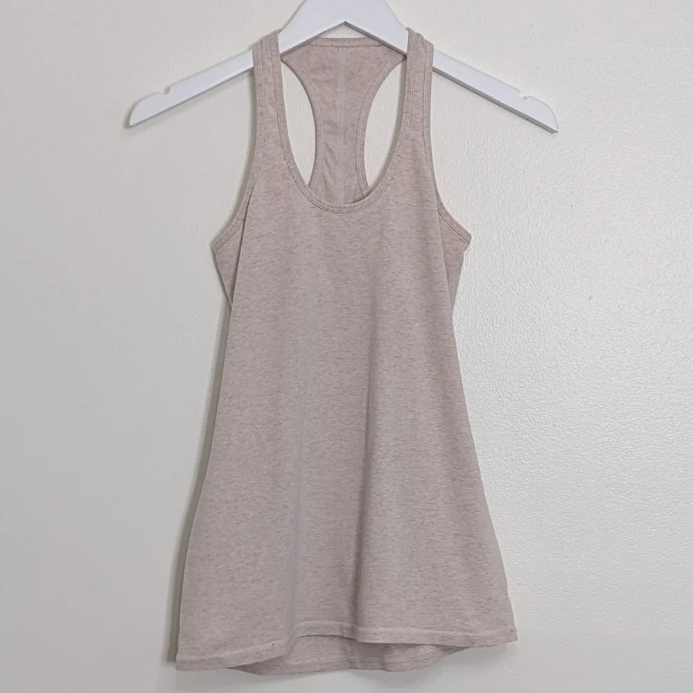 Lululemon Tank Small Cream Wunderlust 2013 Racerback Cinched